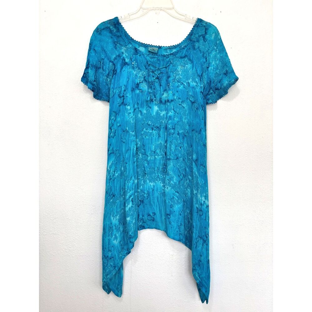 Advance Apparels Womens Beaded Fairy Top Free Size Boho Ethereal Artsy Whimsical